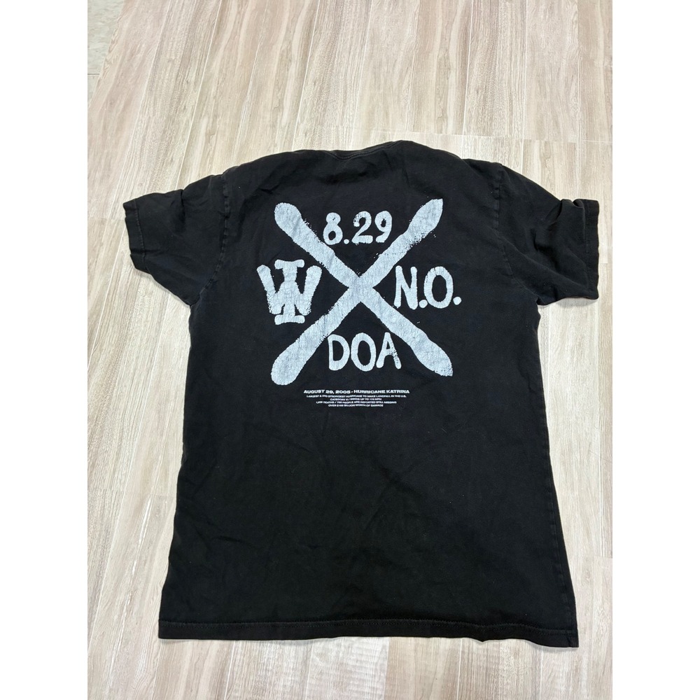 WRLDINVSN Hurricane Katrina 8.29 N.O. DOA Graphic T-Shirt Mens Large